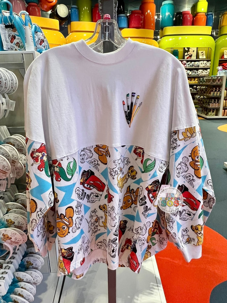 WDW - Disney’s Art of Animation Resort - Spirit Jersey Animation Sketch White Pullover (Adult)