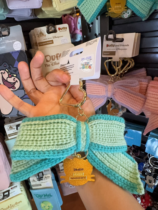 HKDL - 2026 Duffy and Friends Knitted Now with Charm Keychain x Gelatoni