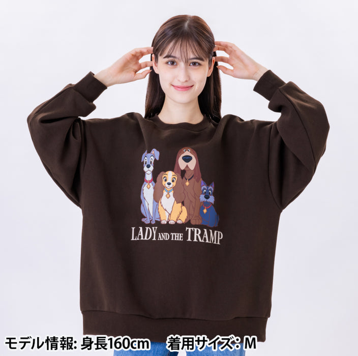 TDR - 2025 Lady & the Tramp Retro & Classic" Collection x Lady, Tramp, Trusty, and Jock Sweartshirt for Adults Color: Brown (Release Date: Dec 26, 2025)