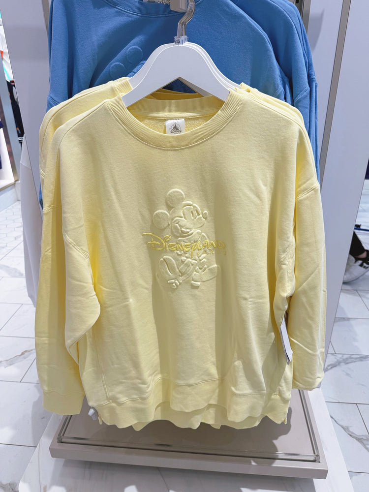 DLP - 2026 Disneyland Paris Mickey Mouse Sweatshirt for Adults Color: Yellow