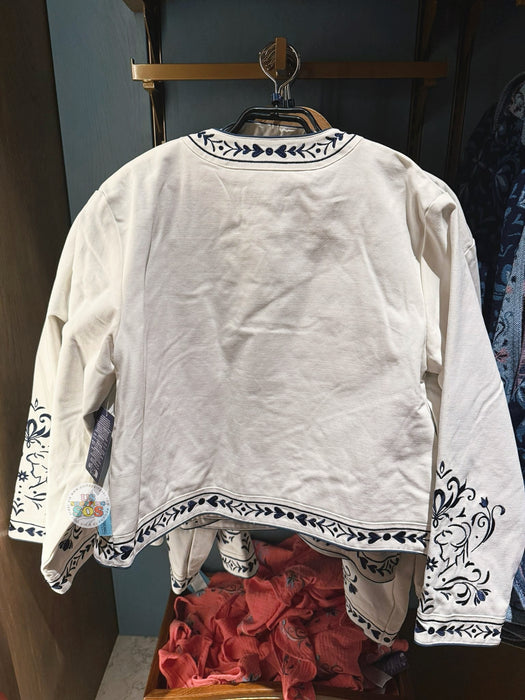 DLP - 2026 World of Frozen x Arendelle Pattern White Color Top for Adults