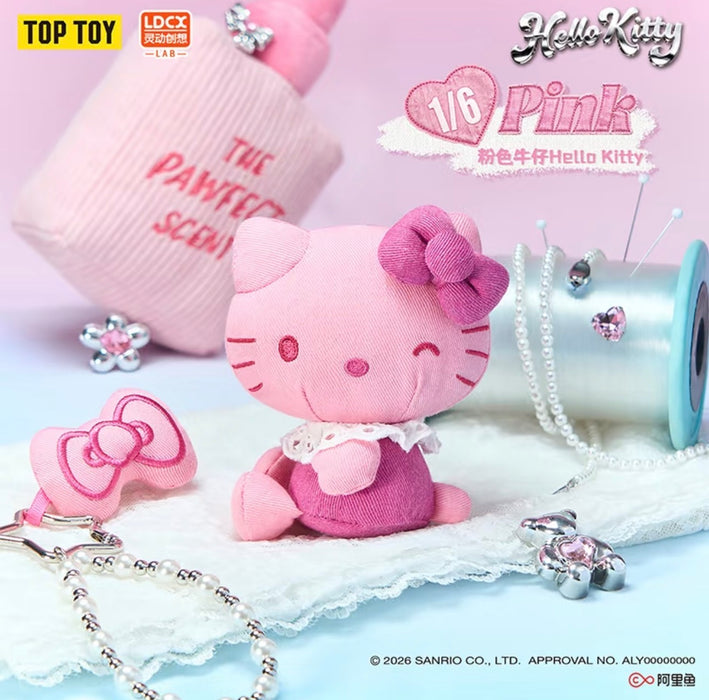 China TOPTOY - Hello Kitty Denim Plush Keychain Blind Box (Release Date: Sep 30, 2026)