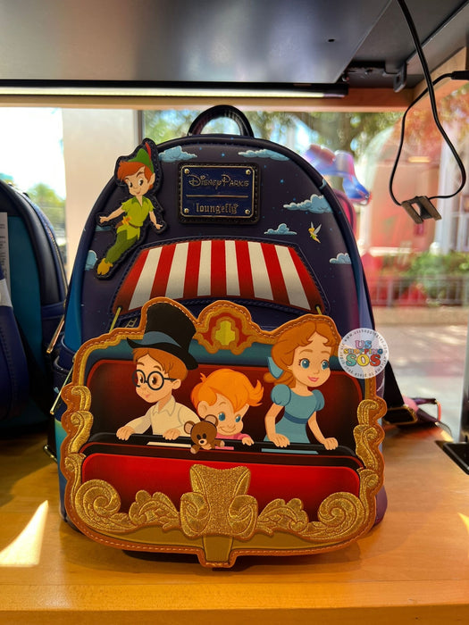 DLR/WDW - Peter Pan - Loungefly Wendy, John & Michael Darling in Peter Pan's Flight Backpack