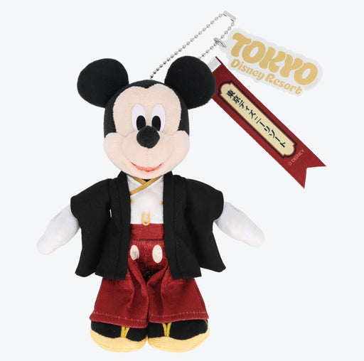 TDR - Mickey Mouse in Traditional Japanese Attire with "Tokyo Disney Resort" Badge & Plush Keychain (Release Date: Oct 8, 2026)