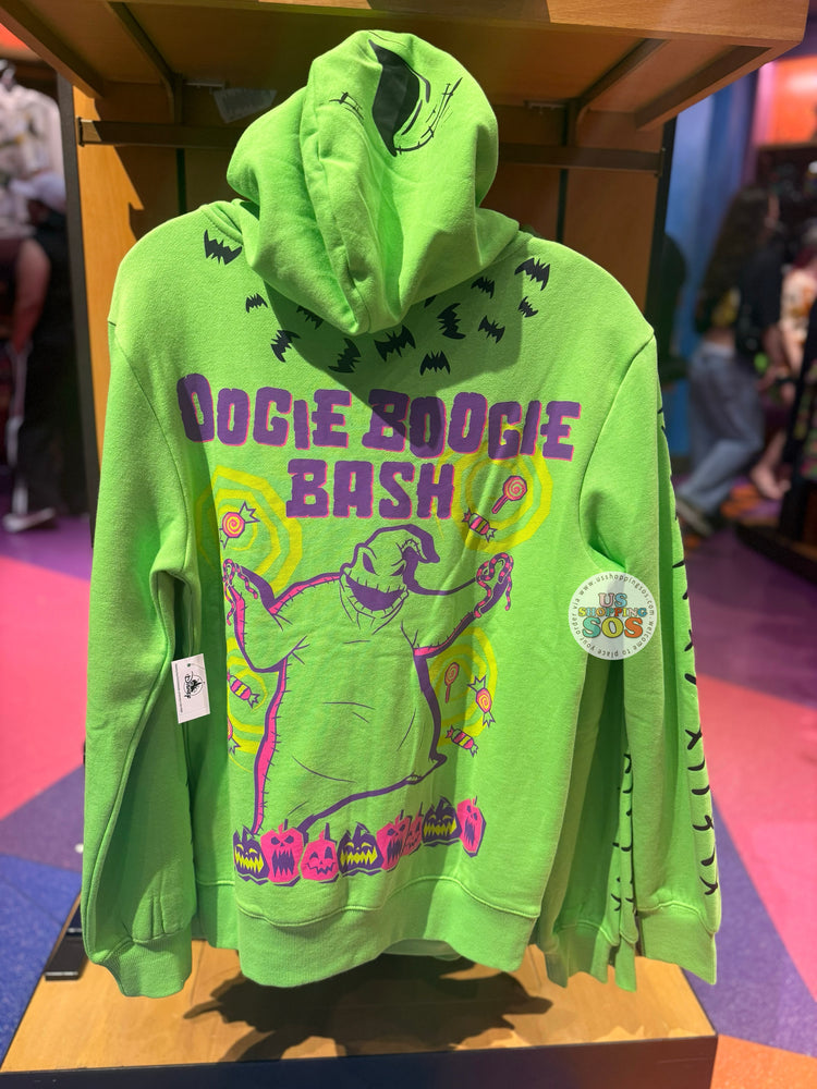 DLR - Oogie Boogie Bash 2025 - Neon Green Hoodie Zip Jacket (Adult)