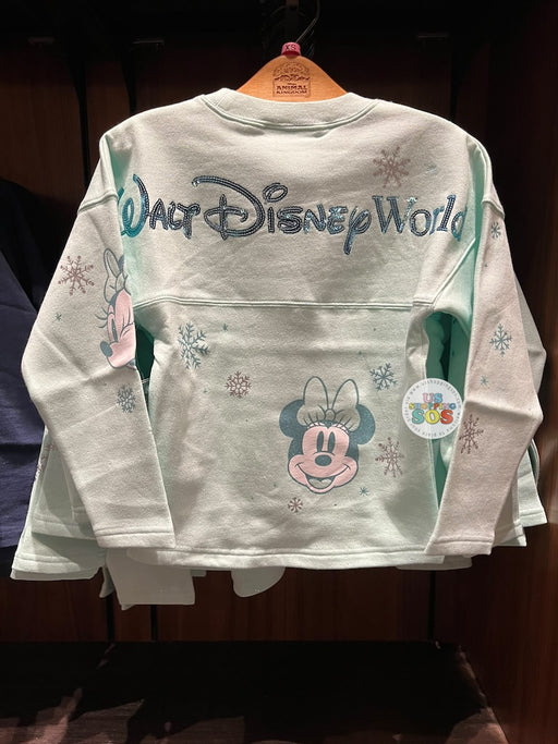 DLR/WDW - Christmas 2026 - Spirit Jersey Minnie Park Logo Snowflake Mint Pullover (Kids)