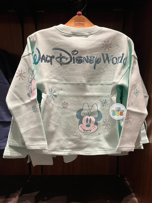 DLR/WDW - Christmas 2026 - Spirit Jersey Minnie Park Logo Snowflake Mint Pullover (Kids)