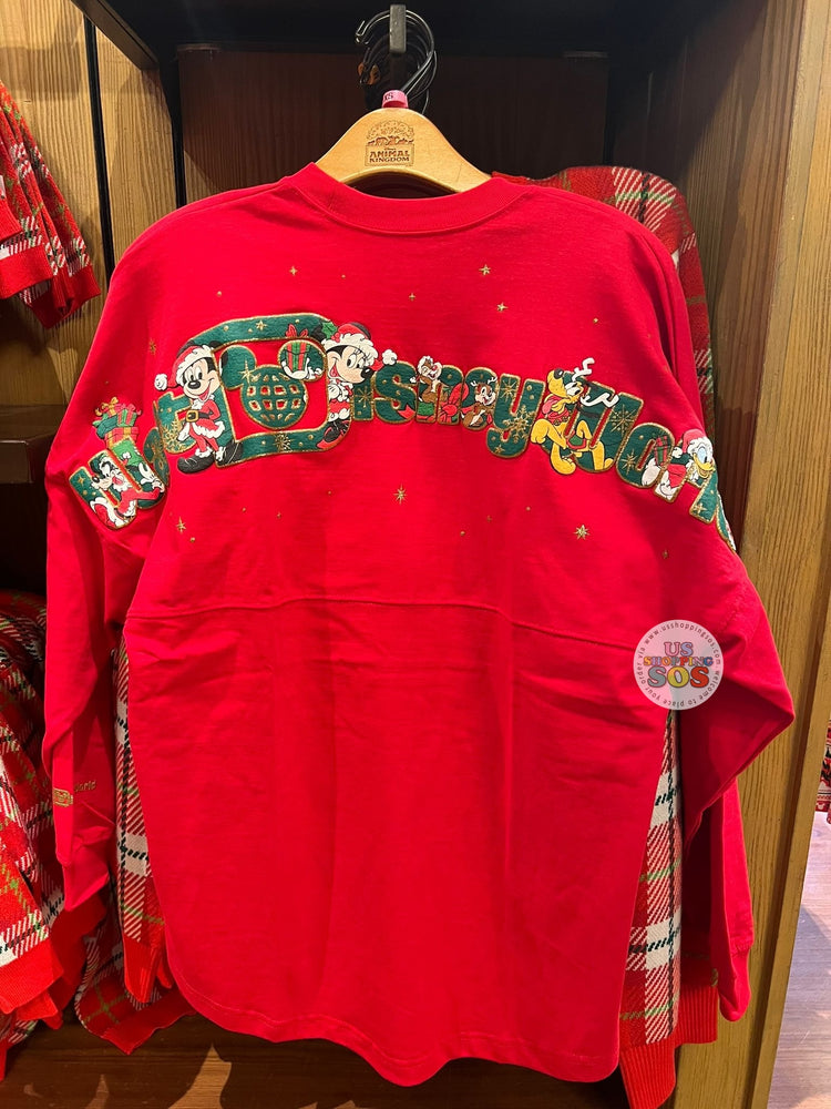 DLR/WDW - Christmas 2025 - Spirit Jersey Mickey & Friends Red Pullover (Adult)