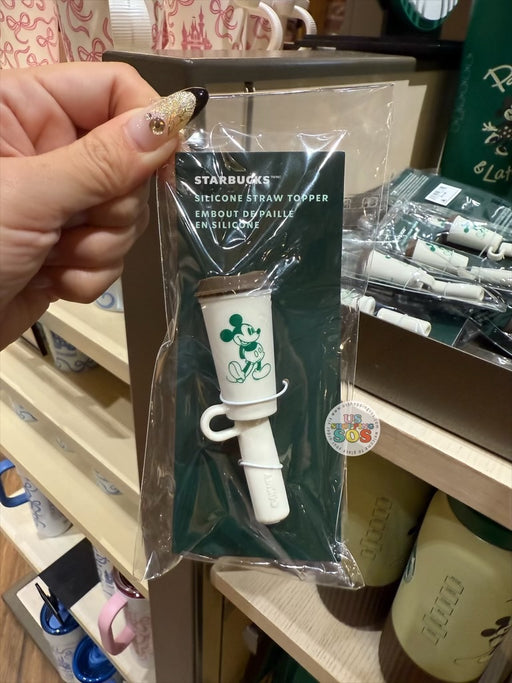 DLR/WDW - Starbucks Mickey Park Days & Lattes Silicone Straw Topper