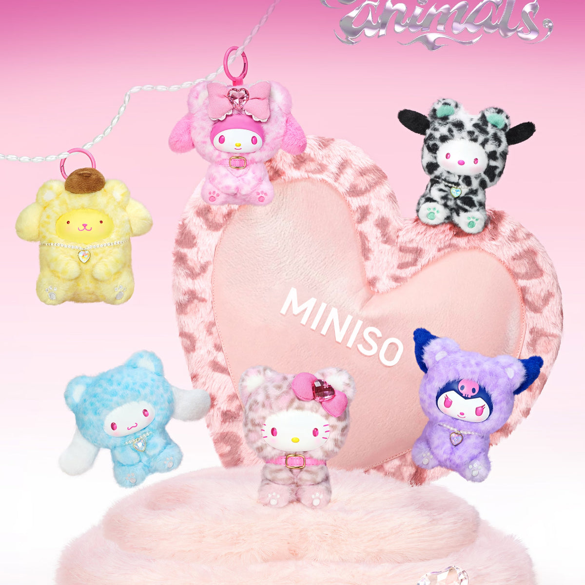MINISO - Sanrio Characters 'Forest Animals' Vinyl Plush Pendant
