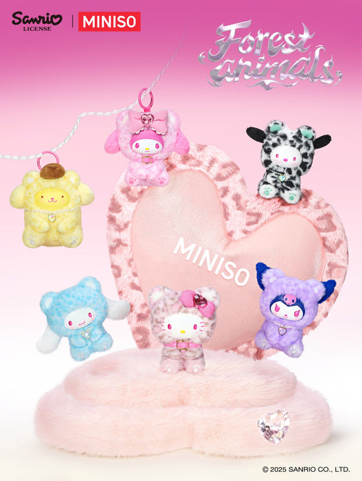 MINISO - Sanrio Characters ‘Forest Animals’ Vinyl Plush Pendant Mystery Blind Box (Release Date: Jan 15, 2026)