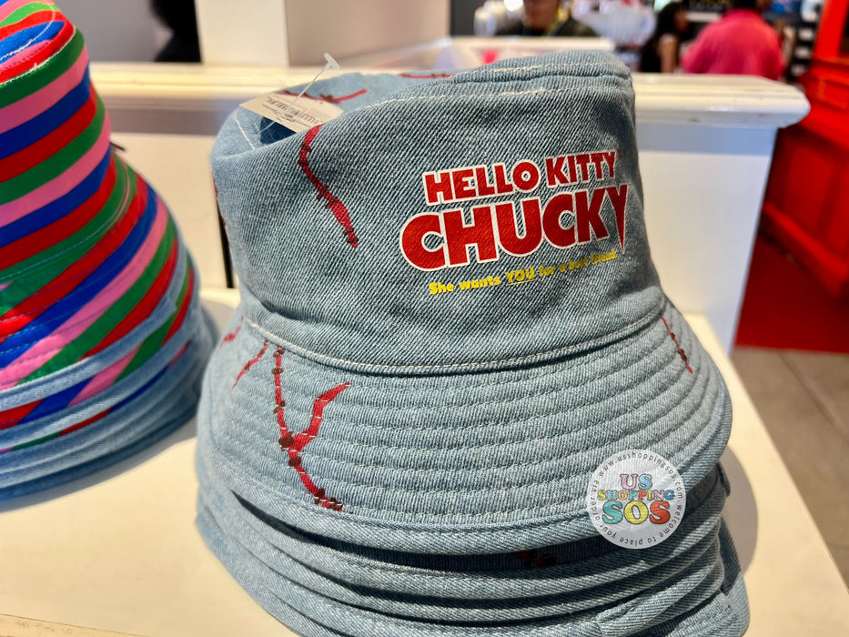 Universal Studios - Hello Kitty Chucky - Denim Reversible Bucket Hat