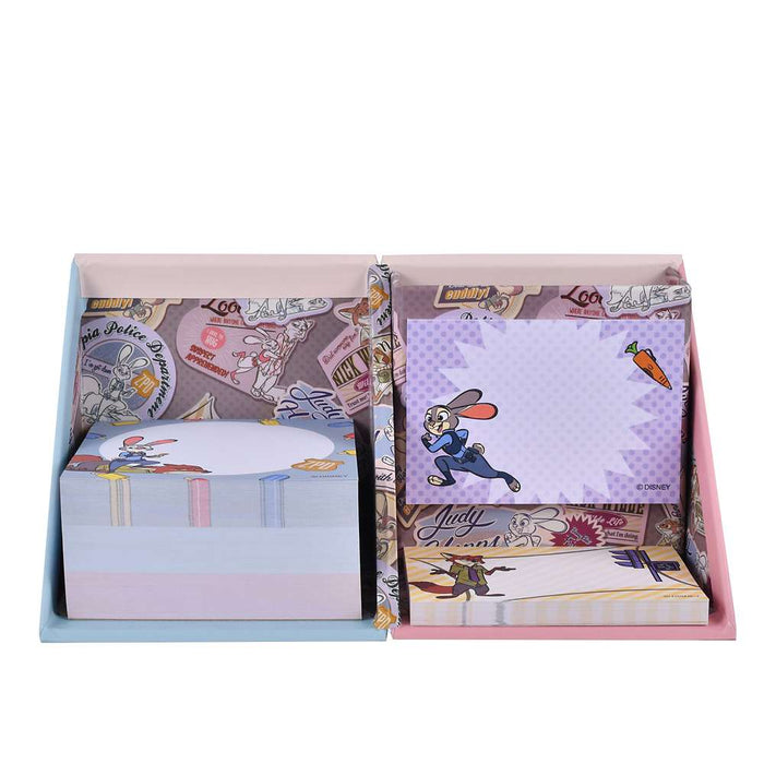 JDS - 2026 Judy Hopps & Nick Wilde ‘Sticker Style’ Sticky Notes & Memo Pad with Pen Stand