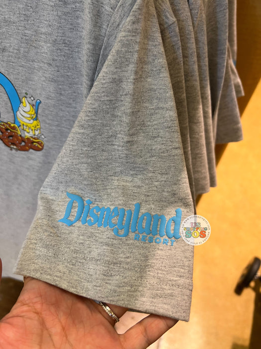 DLR - Disney Eats Snacks - D Logo “Snack Goal” Heather Grey Graphic Shirt (Adult)