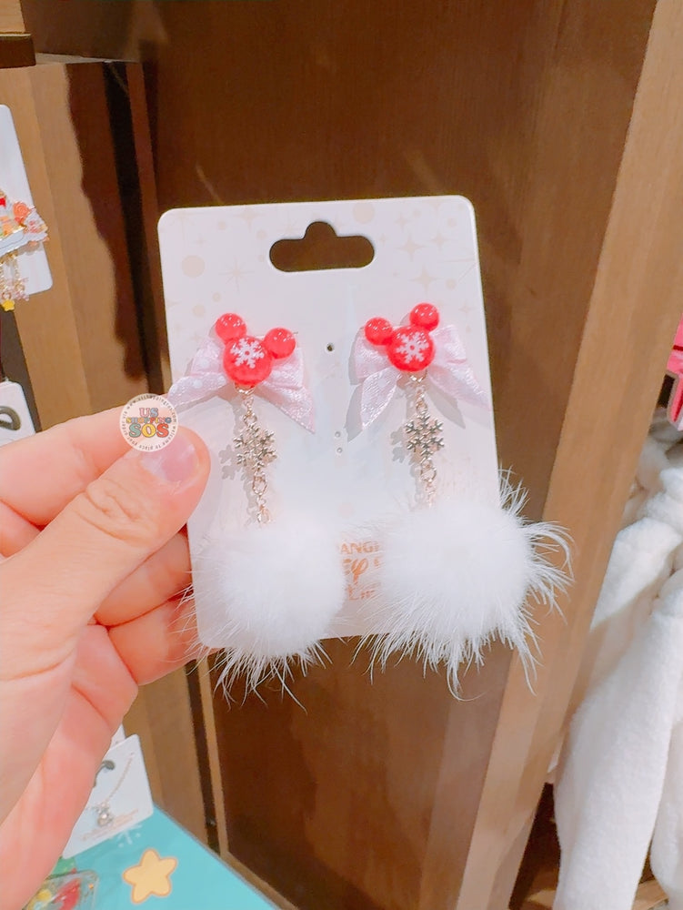 SHDL - 2025 Mickey & Friends Christmas Waltz Dance Collection x Mickey Mouse Fluffy Earrings Set