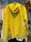 DLR/WDW - Minnie Flower Hat Sherpa Icon Park Logo Yellow Hoodie Pullover (Adult)