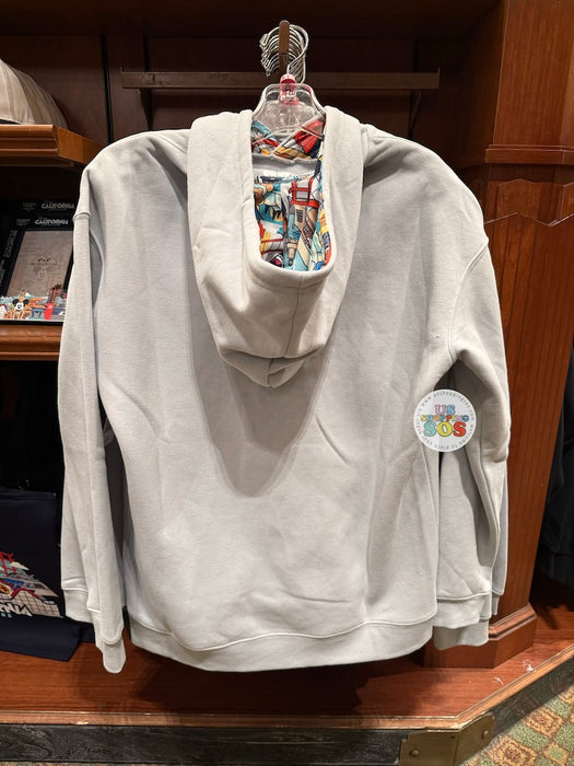 DLR - Disney California Adventure Park Skyline 2026 - Light Grey Hoodie Pullover (Adult)