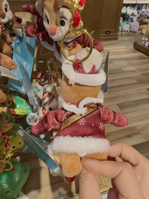 HKDL - 2025 Christmas Mickey & Friends x Dale Plush Keychain