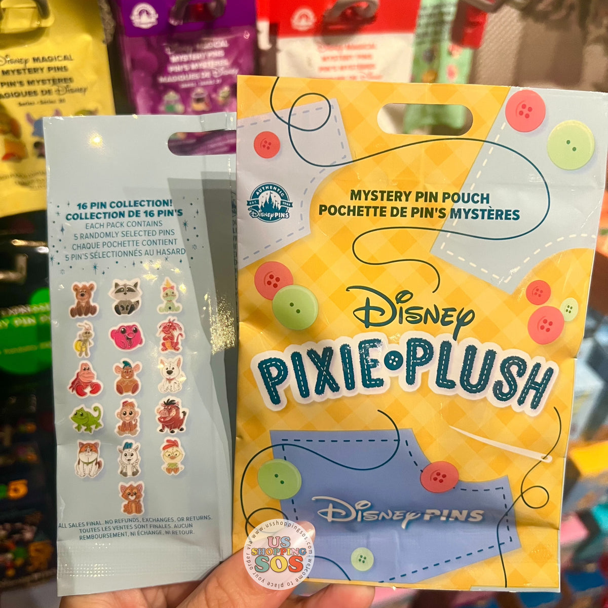 DLR/WDW - Mystery Collectible Pin Pack - Disney Pixie Plush