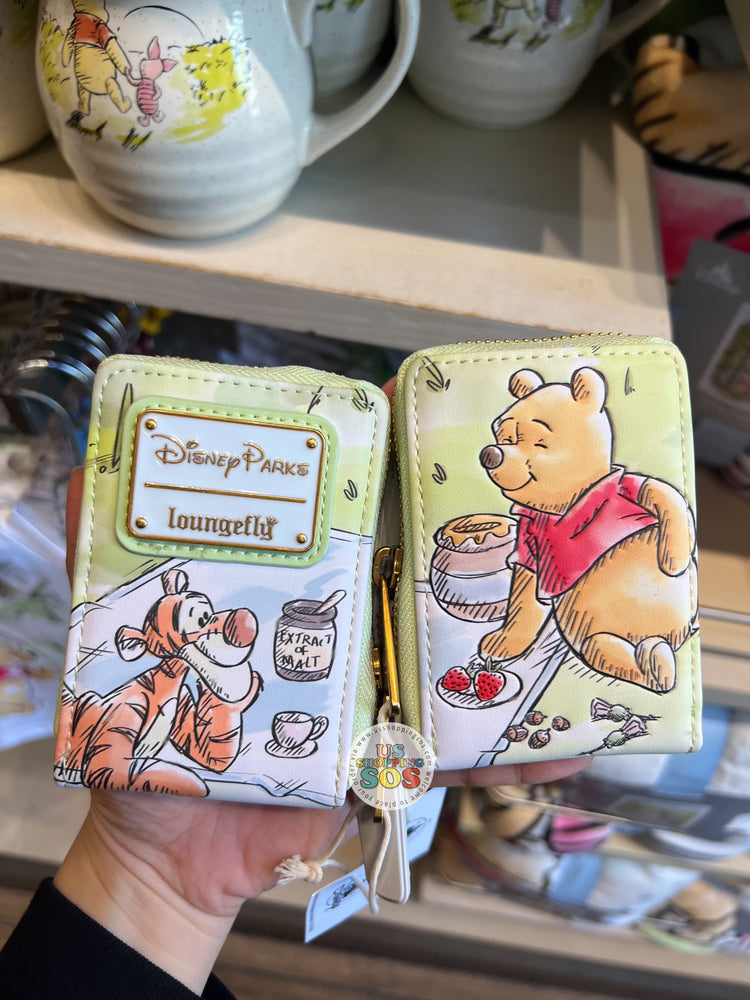 DLR/WDW - Winnie the Pooh - Loungefly Pooh & Friends Picnic Fun Accordion Wallet
