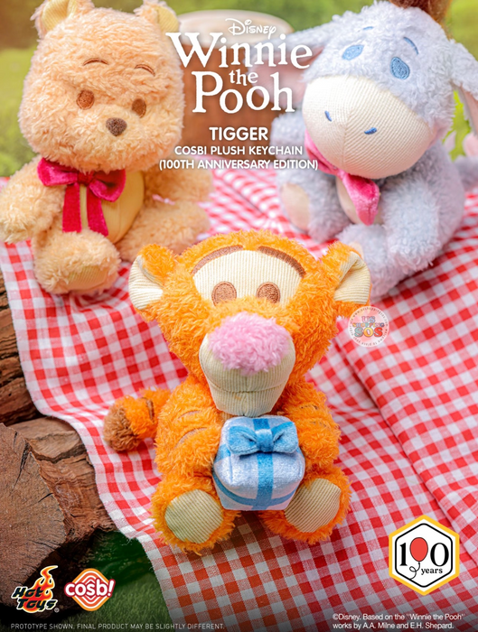 Hot Toys Cosbi - 2026 Winnie the Pooh & Friends 100th Anniversary Edition Blind Box Plush Keychain (Release Date: Jul 9, 2026)