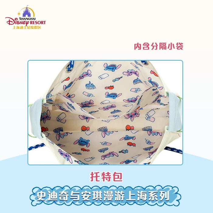 SHDL - Stitch & Angel "Travel in Shanghai" Collection x Stitch Tote Bag