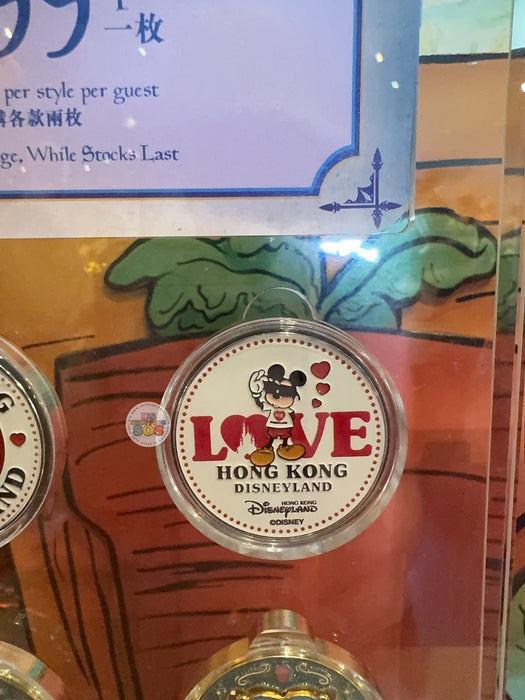 HKDL - Gold Medallion Coin
 Love Hong Kong Disneyland 2026 - Mickey Heart Hand Design B
