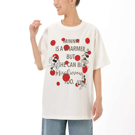 JDS - 2026 T-Shirt Collection x Minnie Mouse Sign Dot Style White Short Sleeve T-Shirt for Adults (Release Date: Jun 2, 2026)