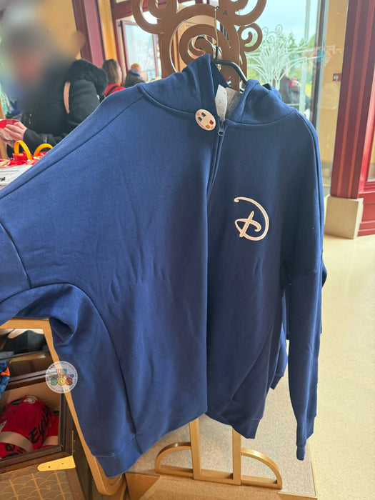 DLP - Disneyland Paris "Happiest Place on Earth Est. 2005" Zip Hoodie for Adults (Color: Navy)