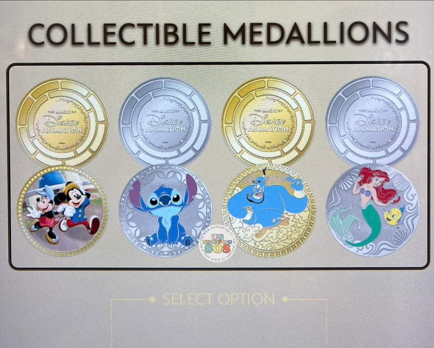 WDW - Color Collectible Medallions 2026 - The Magic of Disney Animation