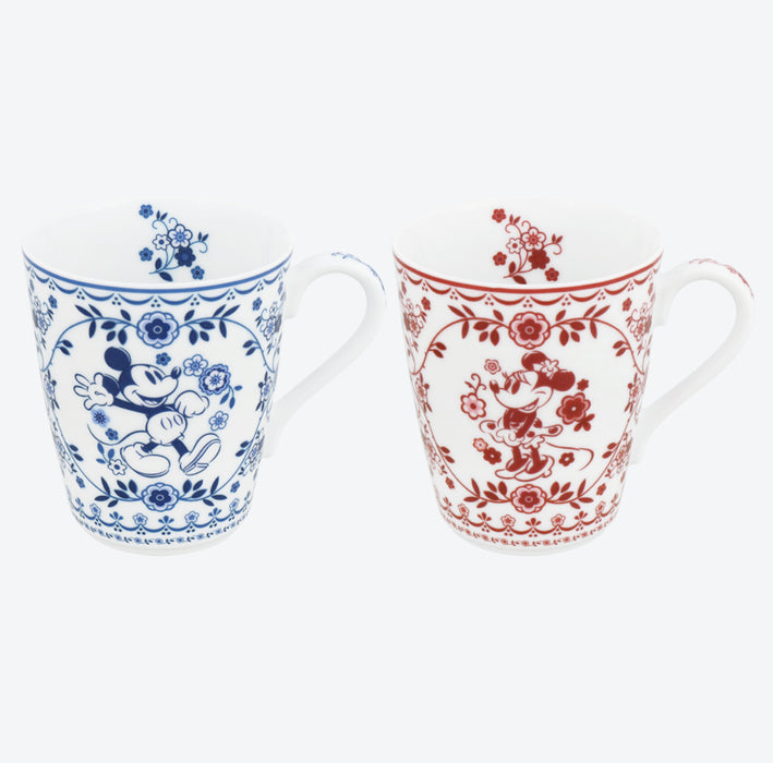 TDR - Mickey & Minnie Mouse "Flowers" Mugs Set (Release Date: Nov 14, 2024)
