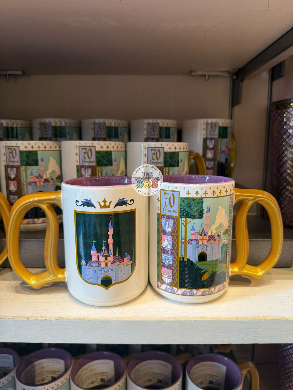 DLR - Disneyland 70th Castle - D Handle Mug — USShoppingSOS