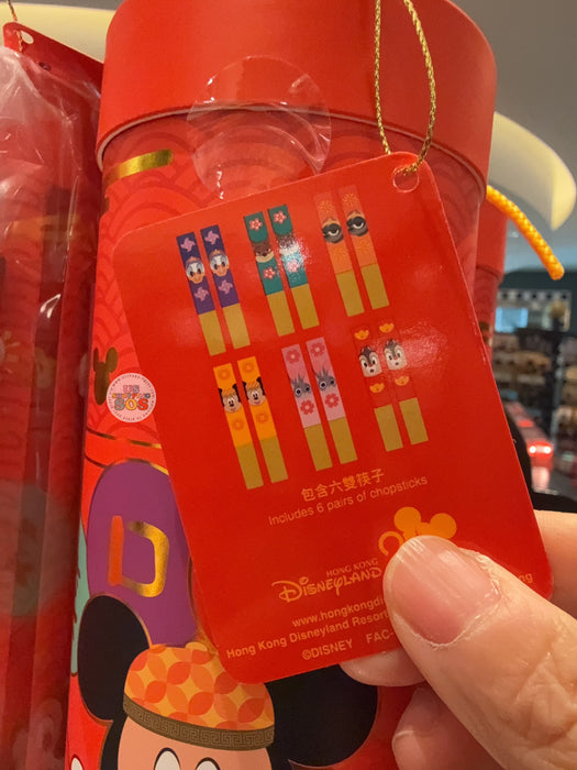 HKDL - 2026 Mickey & Friends Year of the Horse Chinese New Year Collection x Mickey & Friends  Wooden Chopsticks Set of 6