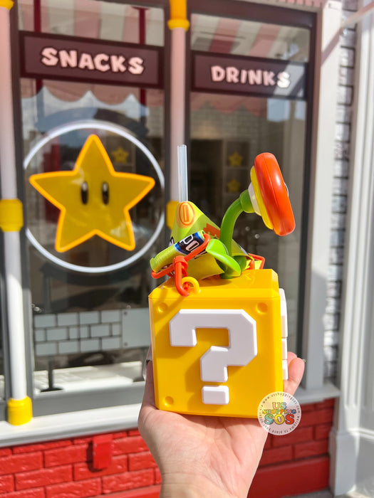 Universal Studios - Super Nintendo World - Flower and Question Mark Box Collectible Sipper