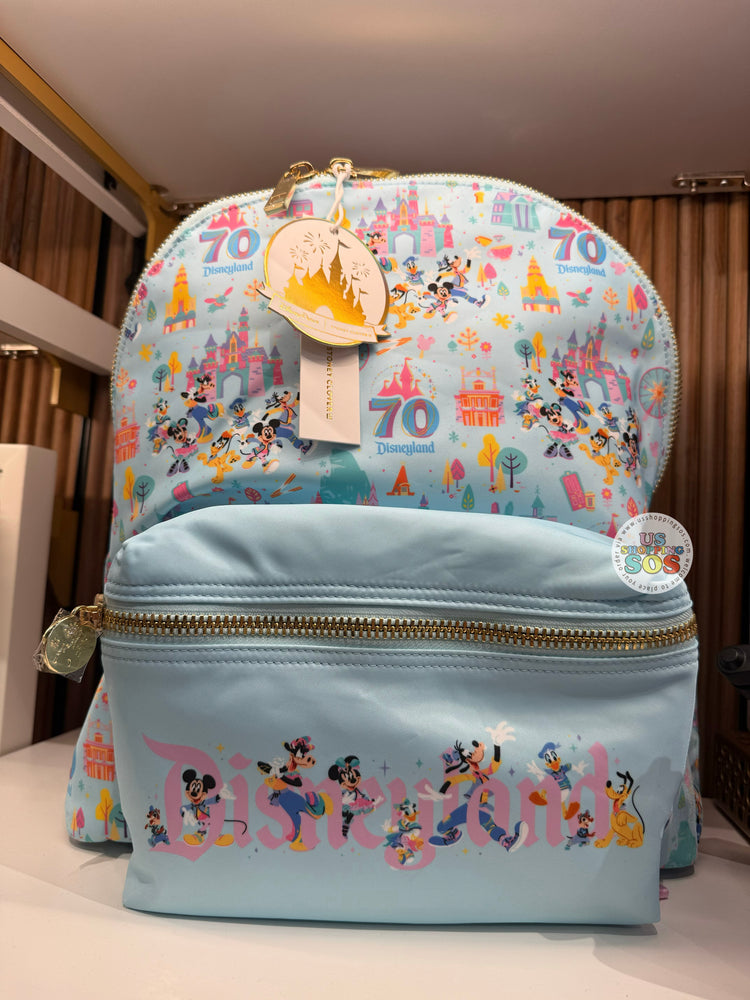 DLR - Stoney Clover Lane - Disneyland 70th Anniversary Mickey & Friends Baby Blue Backpack