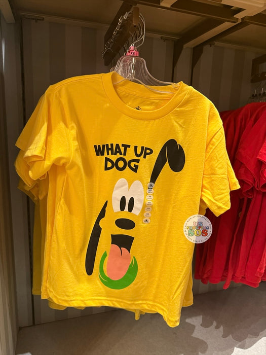 DLR/WDW - Pluto What Up Dog Yellow Graphic T-shirt (Kids)