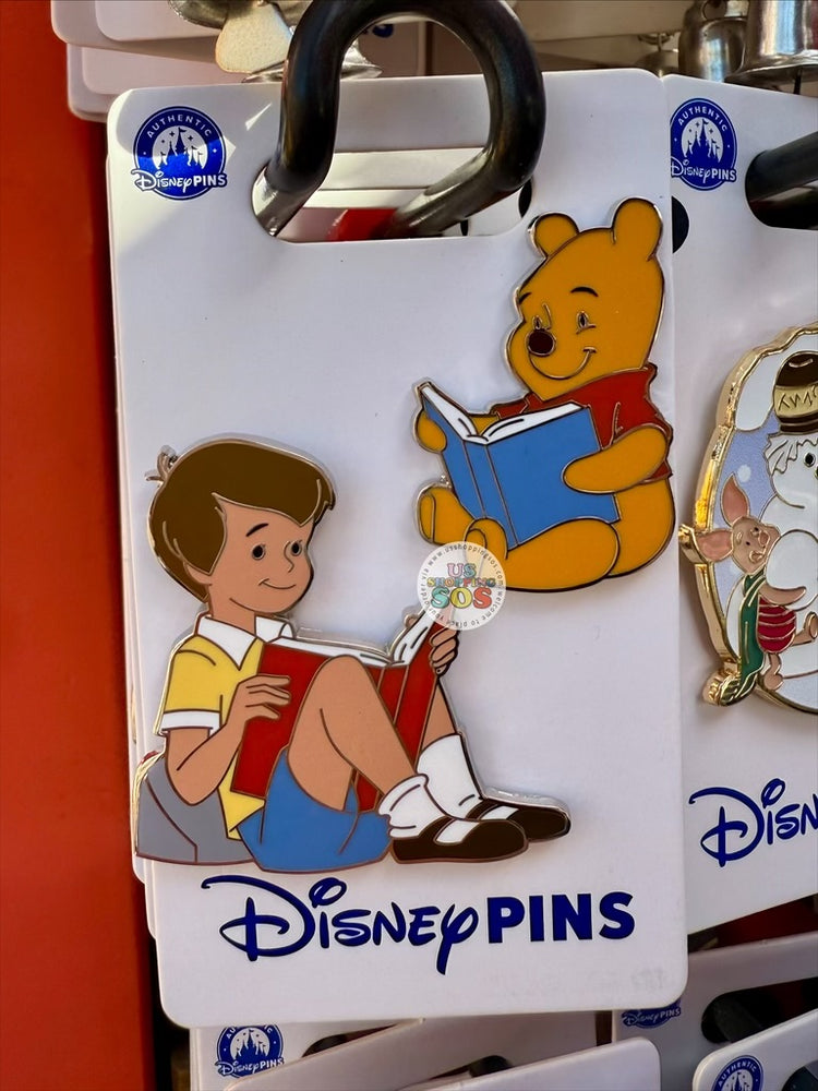 DLR/WDW - Winnie the Pooh - Pooh and Christopher Robin Reading Pin Set (1/2026)