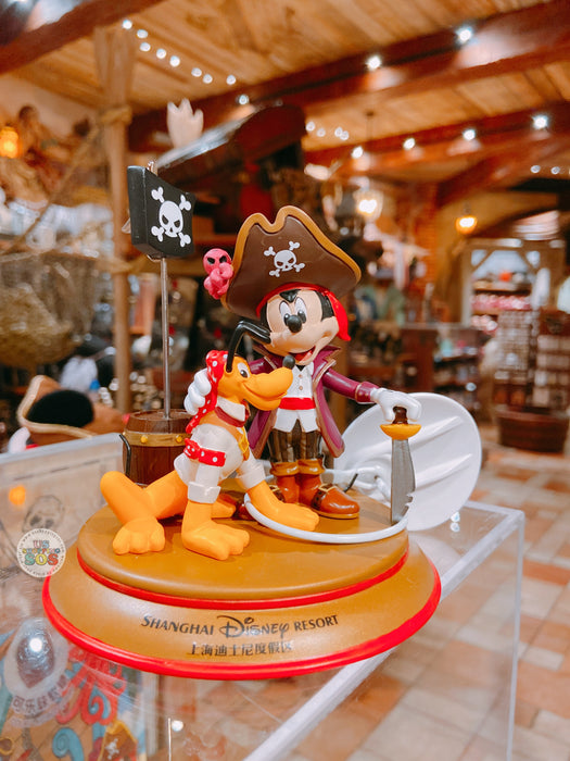 SHDL - Mickey & Friends Pirates Collection x Mickey Mouse & Pluto Bobbin Head Figure & Clips/Picture Holder
