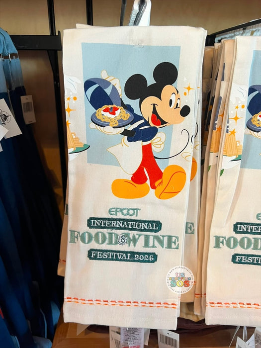 WDW - Epcot Food & Wine Festival 2026 - Mickey & Minnie Kitchen Towel