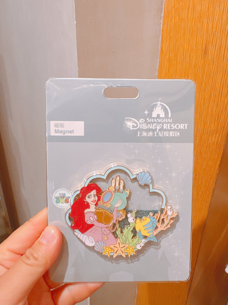SHDL - Disney Princess Liquid Glitter Magnet x Ariel & Flounder