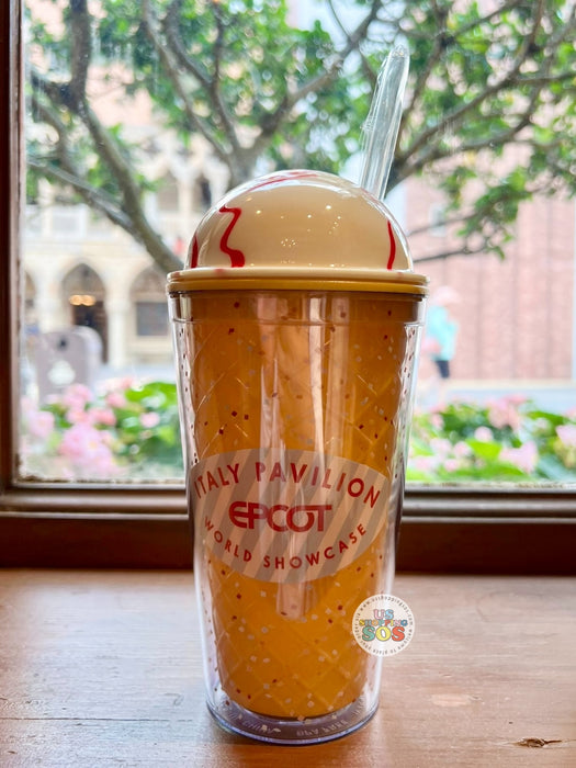 WDW - Epcot World Showcase Italy 🇮🇹 - When in Rome 2025 - Dome Lid Cold Cup with Straw