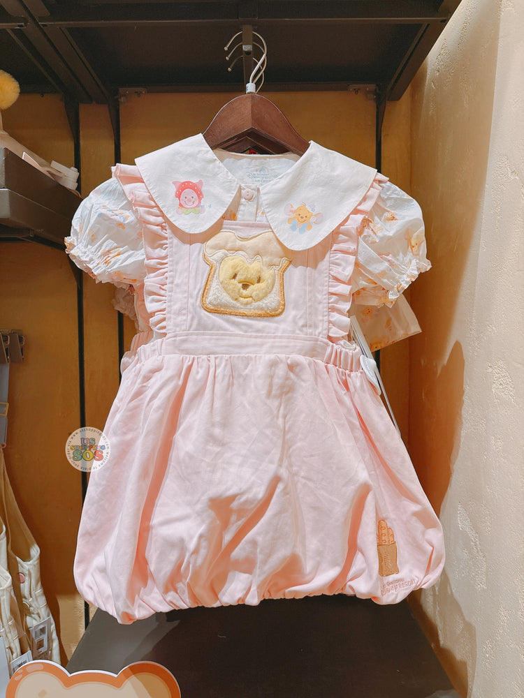 SHDL - 2026 Winnie the Pooh & Friends Spring Picnic Collection x Winnie the Pooh & Piglet Dress and Bodysuit Set for Kids