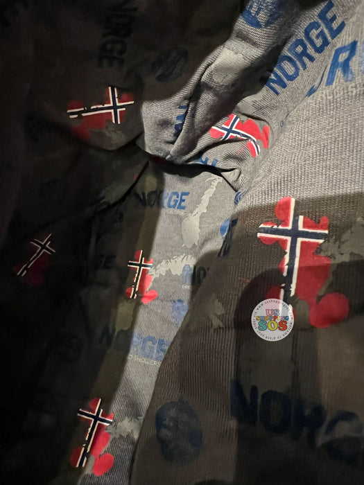 WDW - Epcot World Showcase Norway 🇳🇴 - Mickey Norge 2025 - Norwegian Blue Hoodie Zip Jacket (Adult)