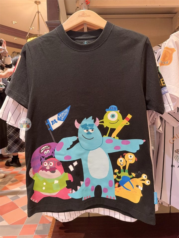 HKDL - Monster University Family T Shirt for Adults (Color: Black)