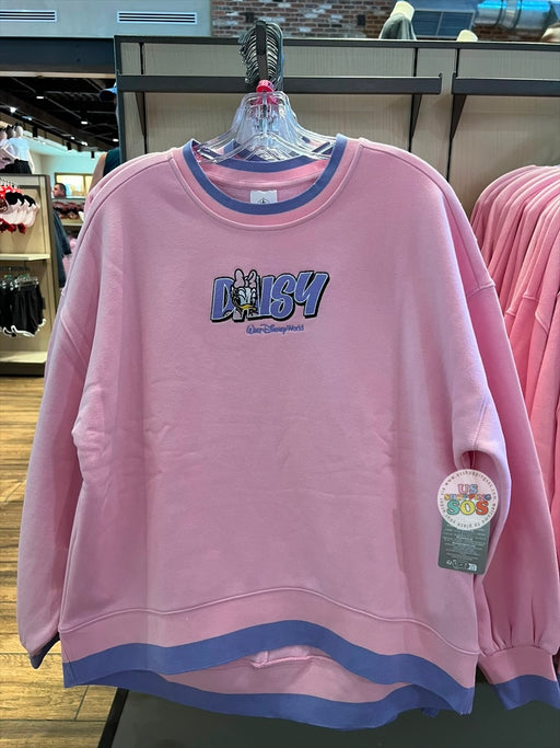 DLR/WDW - Daisy Park Logo Contrast Band Pink/Purple Pullover (Adult)