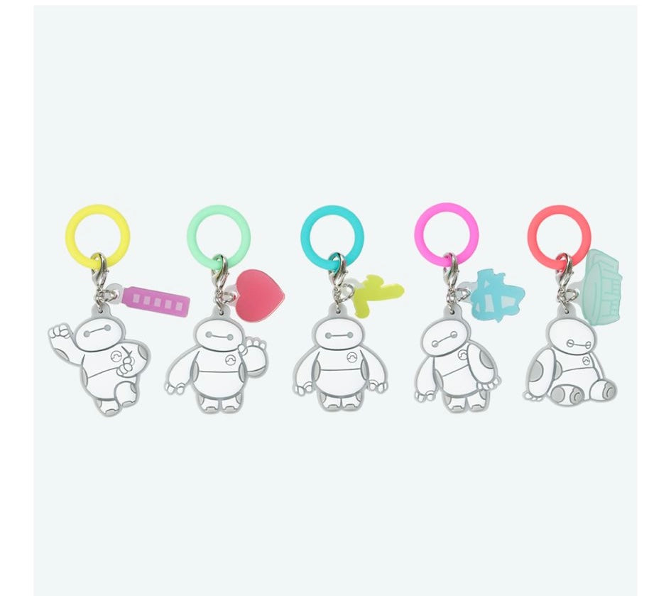 TDR - Colorful Neon & Baymax Themed Collection x Big Hero 6 Baymax Charms Set (Release Date: July 1, 2025)