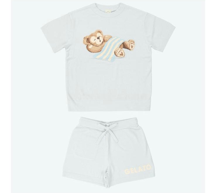 TDR - Duffy and Friends x Gelato Pique Collection - Duffy Roomwear Set for Adults Color: Baby Blue (Release Date: Jun 17, 2025)