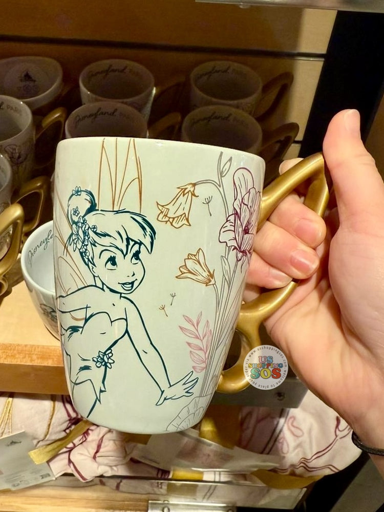 DLP - Tinker Bell Floral Pastal - Fairy Wing Handle Mug
