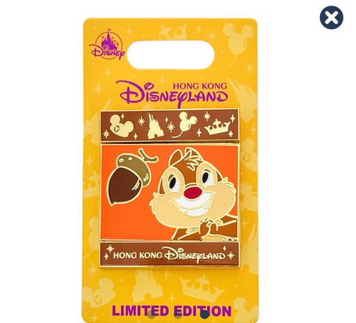 HKDL - Double-sided Series - Chip & Dale Limited Edition 500 Pin Badge