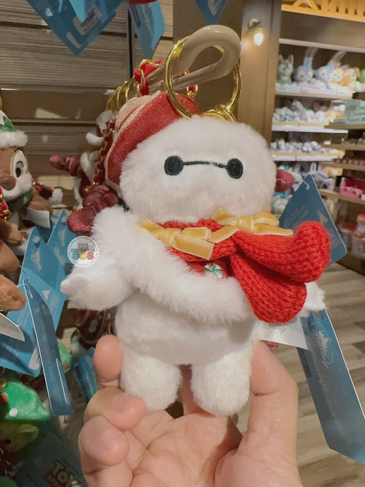 HKDL - 2025 Christmas Mickey & Friends x Baymax Plush Keychain